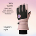 Winter Ski Men And Women, Cold-Proof, Fleece-Lined, Thickened, Windproof, Waterproof, Non-Slip, Touchscreen Gloves For_desvips.com