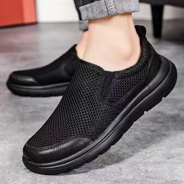breathable & shockabsorbing orthotic insoles for men & women – arch support, lightweight & durable, versal fit for all shoes (black mesh)_desvips.com