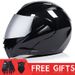 Motorcycle motorcycle helmet Male half helmet double lens full helmet run helmet pattern road_desvips.com
