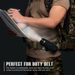 Flashlight Pouch Holster, Rotatable Holder Belt Tactical Torch Carry Case With 360 Degree Carabiner Reel Clip_desvips.com