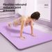 TPE Thickened 15mm Women's Widened 90cm Fitness Yoga Shock Absorption Soundproof Non-Slip Dance Mat_desvips.com