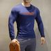 Men's Clothing compression clothing sweat absorbing quick drying long sleeved sports fitness high elastic running tights round neck bottom_desvips.com