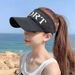 Spring And Summer Protection Visor For Women Outdoor Sports Internet Celebrity Knitted Running Cycling Duckbill Sun Hat_desvips.com