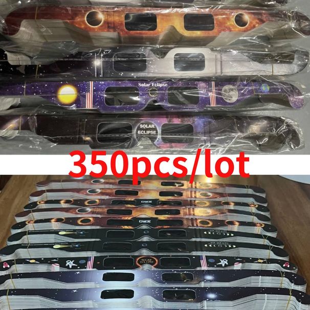 350pcs Paper Eclipse Random Color Protect Eyes Anti-uv Viewing Glasses Safe Shades Observation Solar ISOGlasses_desvips.com