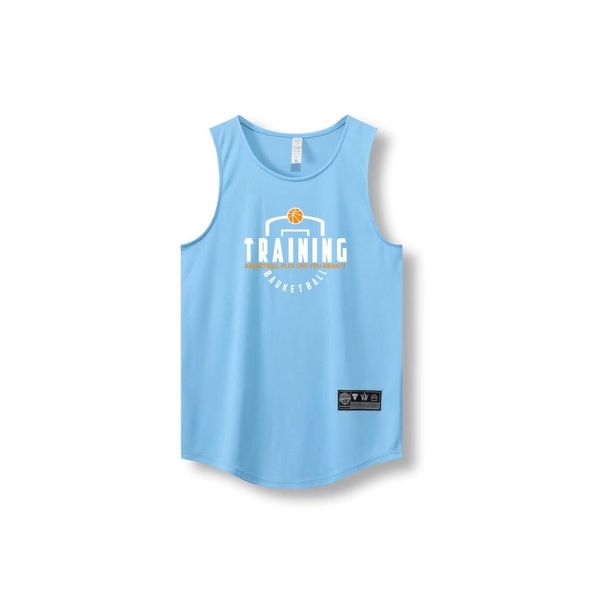 American Basketball Jersey Vest Sporty Sleeveless Quick Dry Training Shirt For Men Fashionable Loose Fit Customizable_desvips.com