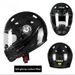 Qike Carbon Fiber Motorcycle All-Season Universal Ultra-Light Riding Safety New National Standard 3C Certification Full_desvips.com