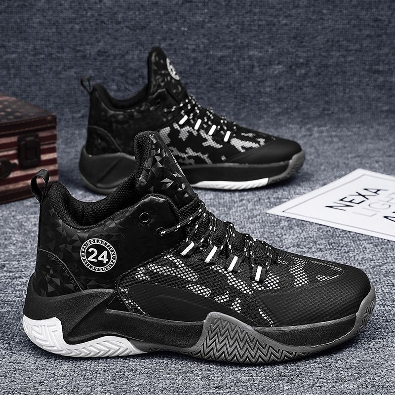 Summer models mesh breathable basketball sneakers professional training shoes breathable shock absorption_desvips.com