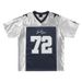 Satin Velvet Mesh American Football Jersey New Heavy Embroidery T-Shirt Men And Women Short Sleeve Loose Slimming Sports_desvips.com