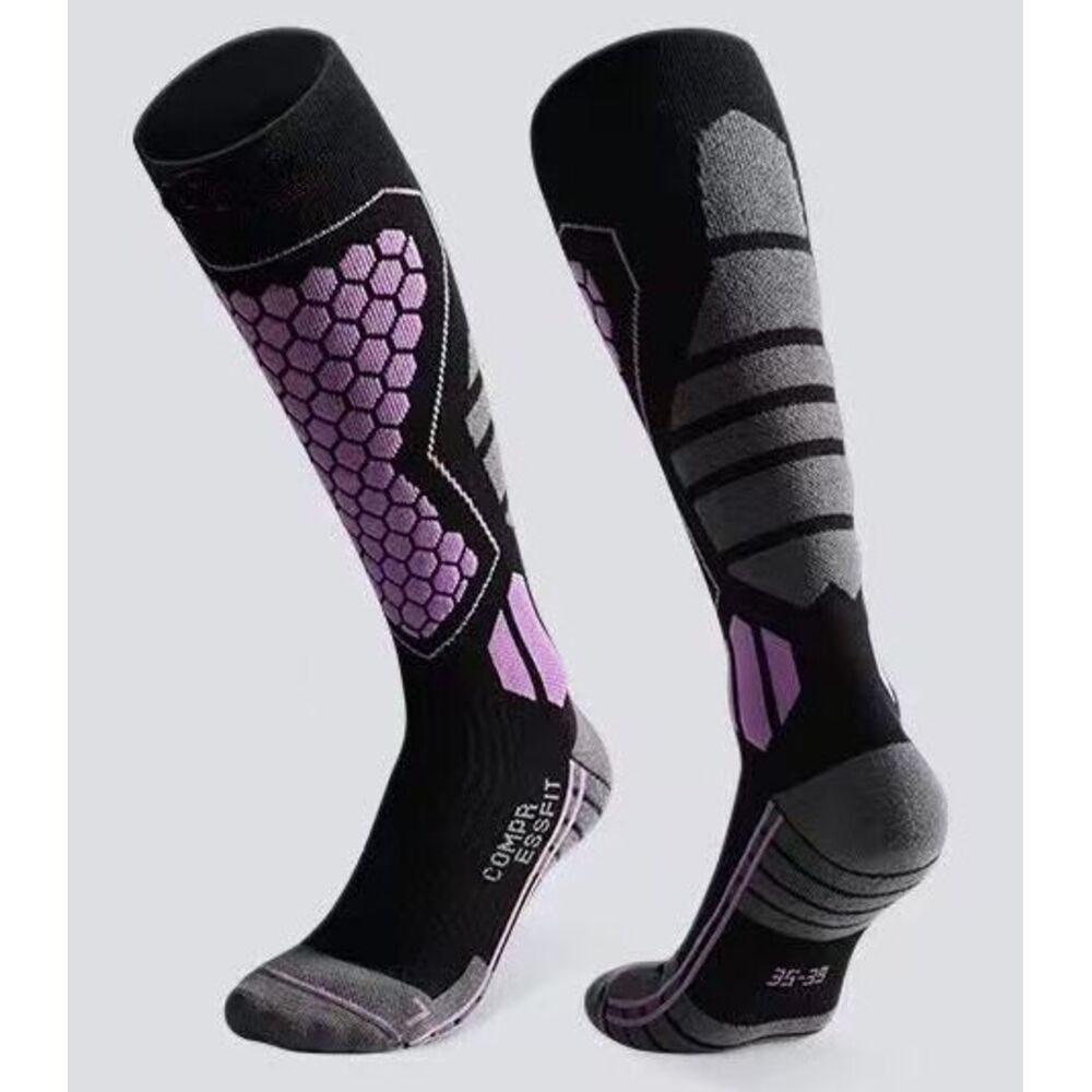Boneless Ski Men Winter Outdoor Sports Mountaineering Wool Long Tube Women Thickened Warm Cold-proof Compression Socks_desvips.com