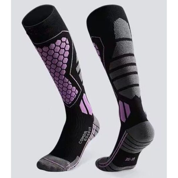 Boneless Ski Men Winter Outdoor Sports Mountaineering Wool Long Tube Women Thickened Warm Cold-proof Compression Socks_desvips.com