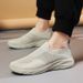 Men's sneakers fly woven breathable mesh top slip-on_desvips.com