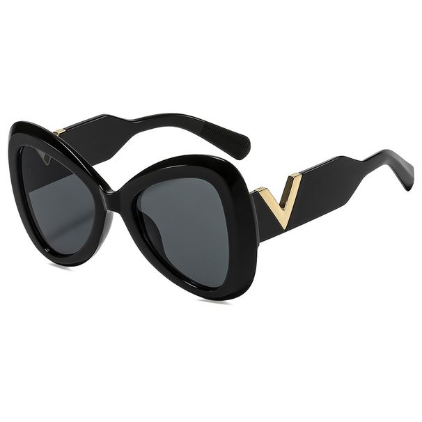 Butterfly Large-frame V 2025 New Model European And American Fashion Trendy Women's Sunglasses With A High-end Feel For_desvips.com