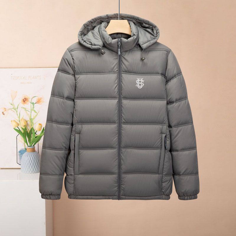 Autumn And Winter Men's Cotton-padded Clothes, Thickened Hooded Cotton-padded Jackets, Removable Hats, Young And Middle-aged Short Cotton-padded_desvips.com