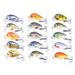 New 5PCS 1.5g 3cm Mini Wobblers/Crankbait Fishing Lure With Box Artificial Bait Hard Floating Wobbler Fish Bass Fishing Tackle_desvips.com