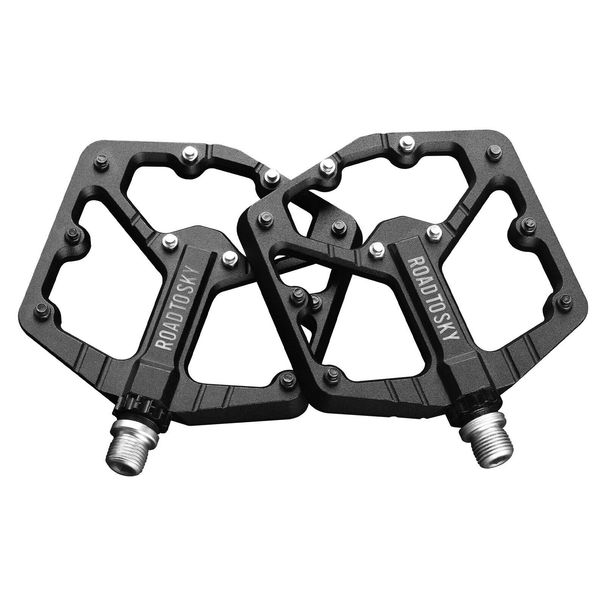 ROCKBROS Bike Pedals MTB Aluminium Pedals Sealed Bearing Non-slip 9/16 BMX Road Bike_desvips.com