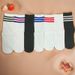 Versatile Thin Black White Striped Knee High Socks For Children Women Preppy Style Mid Calf Soccer Socks Sports & Outdoor Accessories_desvips.com
