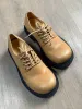 Stylish Comfortable Spring Autumn Leather Loafers Man Women Chunky Heel Business Round Toe Lace Up Vintage British Flair_desvips.com