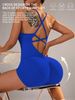 One-Piece Yoga Jumpsuit Skinny Short Sportswear Woman Gym Clothing Workout Clothes Fitness Stretch Bodysuit For Women_desvips.com