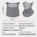 Sunscreen Ice Silk Face Mask Quick Drying Neck Warmer With Ear Loops UV Protection Solid Color Cycling Neck Brace_desvips.com
