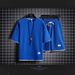 Waffle T-Shirt Trendy Men's Summer Fashion Loose Plus Size Thin Short Sleeve Shorts Sports Set_desvips.com