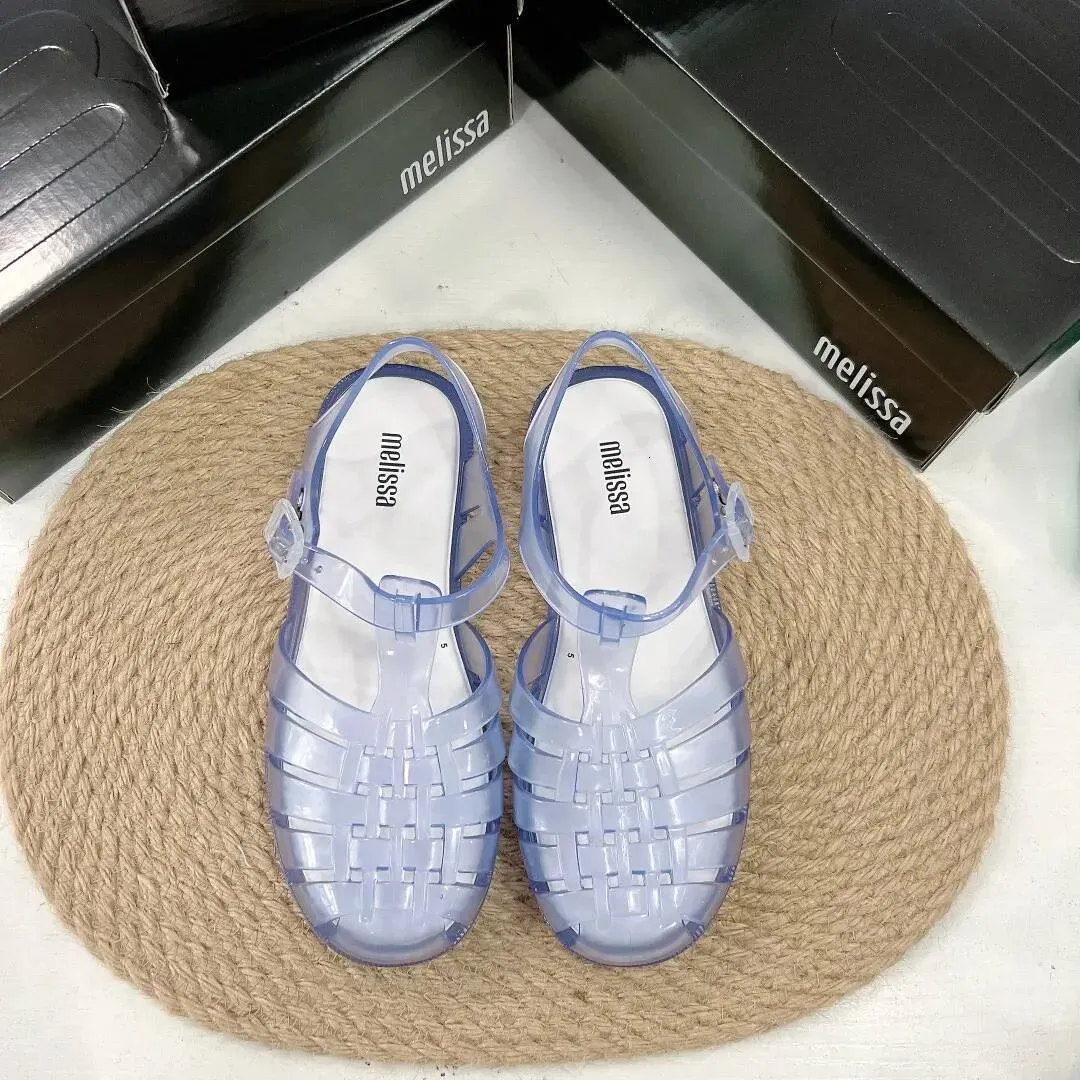 Women Roma Summer Sandals 2024 Hot Sale Retro Ladies Jelly Girls Flat Heel Holiday Beach Shoes Ddmysaturn_desvips.com