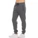 European Size Hot-Selling Sports Casual Pants Cross-Border Men's Zipper Fleece Thickened Fitness Running Solid_desvips.com