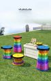 Fold Rainbow Adjustable Outdoor Travel Chair, Portable Fold Stool Home Use, Suitable For Queu, Travel, And_desvips.com