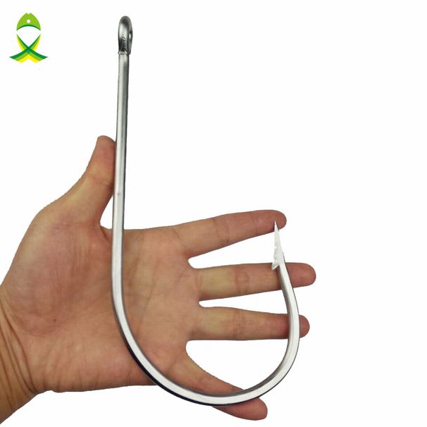 JSM 7731 Stainless Steel Super Large Shark Fishing Hooks Big Game Fish Tuna Bait Extra Big Fishing Hook Size 20/0_desvips.com