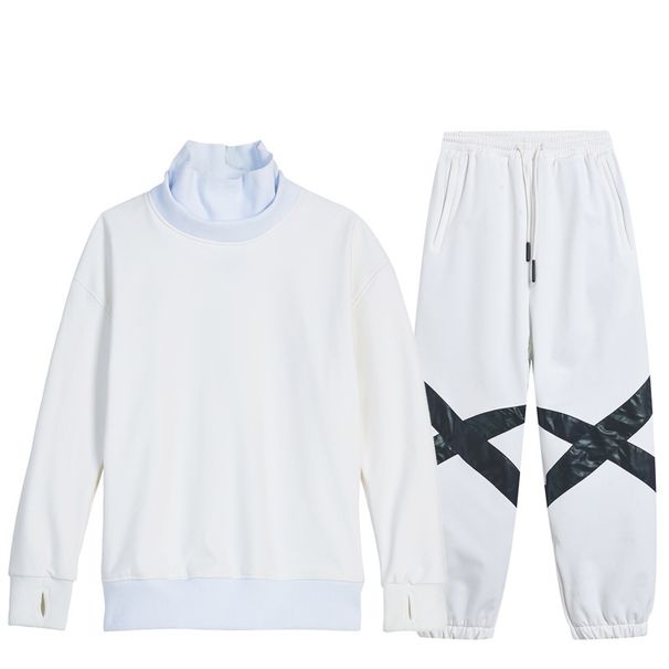 001 Suit Hoodie For Men Women Winter Warm Snowboard And Ski Pants Set_desvips.com