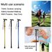 Outdoor Retractable Aluminum Alloy Trekking Poles, Ultra-light And Portable Walking Sticks, Hiking Crutches, Mountaineering Folding Crutches_desvips.com