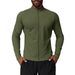 KOOSSOASIS Men's Stand-up Collar Sports Fitness Jacket, Solid Color Outdoor Casual Home Commuting Warm Sweatshirt 1052_desvips.com
