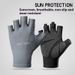 Cycling Gloves Summer Five-Finger Sports Men Women Ice Silk Sun Protection Outdoor Riding Fitness Non-Slip Breathable_desvips.com