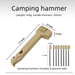 Camping Multifunctional Ground Hammer, Tent And Canopy Peg Remover, Portable Outdoor Camping Tool, Enlarged Hammer Head_desvips.com