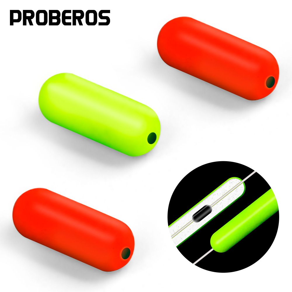 Column-shaped Seven-star Space Bean Eye-catching Round Olive-shaped Float 100 Pieces/Pack Fishing Gear Accessories_desvips.com