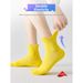 Men's Professional Sports Socks Marathon Running Mid Calf Terry Cloth Sole Non-Slip Shock Absorbing For Badminton Basketball Plus Size_desvips.com