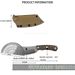 8Cr13MoV Fixed Blade Knife Brown G10 Handle Durable Multifunctional Tools Exploration Adventure Outdoor Activities EDC_desvips.com