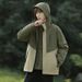 Spring Autumn Couple's Windproof Waterproof Hooded Jacket, Popular Patchwork Water-Repellent Outdoor Jacket For Men And_desvips.com