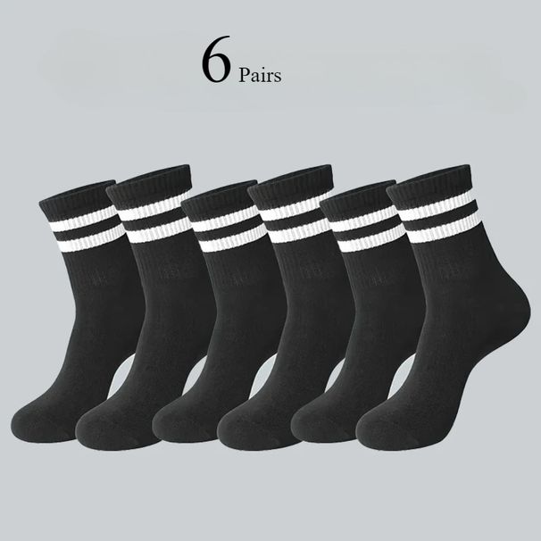 Men Women Striped Fashion Color Soft Comfortable Sweat Absorbing Breathable Love Sports Style Casual Socks 6/10/20_desvips.com
