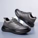 Men's Casual Leather Sneakers 2025 Spring New Trendy Soft Sport Breathable Comfortable Lace-up Men Versatile Shoes_desvips.com
