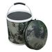 Camouflage Oxford Cloth Portable Folding Camping Large Capacity Outdoor Fishing Car Wash Bucket_desvips.com