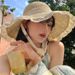Sunscreen Summer Lace Straw Woven Women's Large Brim Sun Fisherman Hat, Face Enhancing Small Beach Hat_desvips.com