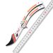 Butterfly Stainless Steel Folding Stress Relief Training, Unsharpened Toy Knife For Outdoor Beginners To Practice Tricks_desvips.com