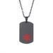 Customized Hot-selling Medical Symbol Snake Staff Dog Tag Gold Pendant Titanium Steel Necklace Hip-hop Personalized_desvips.com