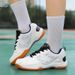 Men's Professional Badminton Breathable, Non-slip, Wear-resistant, Youth Training Sports Volleyball Shoes, Large Size_desvips.com