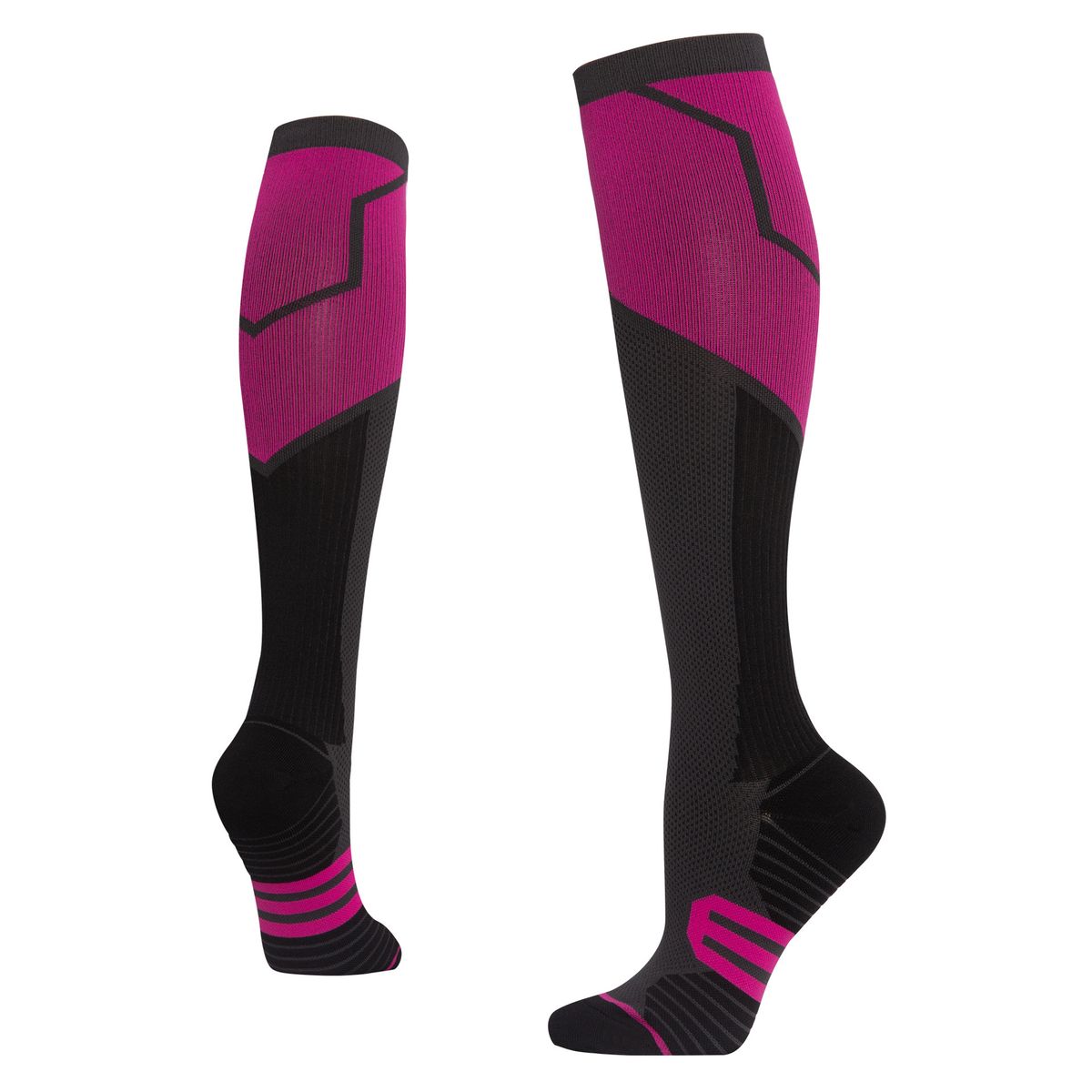 Sports Socks Professional Women's Sports Compression Socks Long Nylon Elastic Calf Socks For Fitness And Cycling_desvips.com