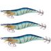 WEIHE10pcs/bag Luminous Wood Shrimp Combo Hard Fishing Lure Set 3 Sizes Squid Hook Fishing Lure Kit_desvips.com