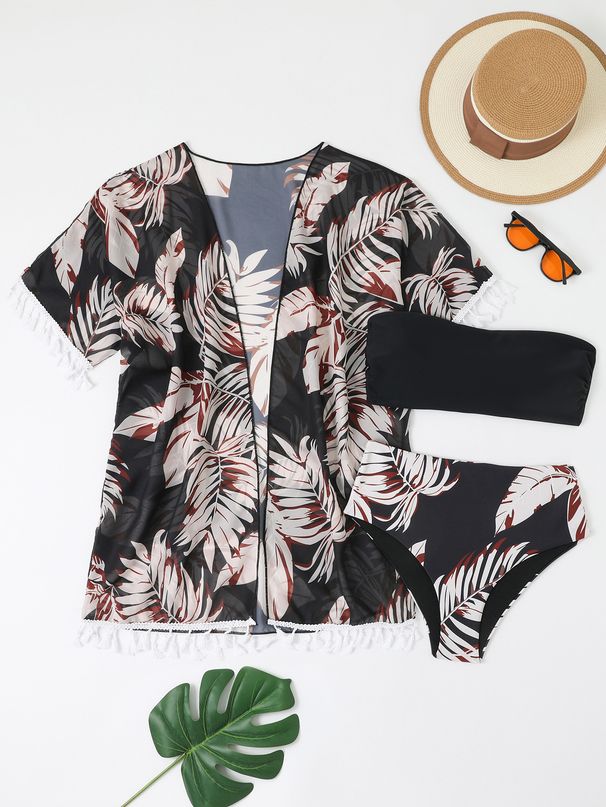 Sexy Two-Piece Bikini Set - High Waist & Triangle Top (Women's Beach Swimwear, Comfortable & Stylish)_desvips.com