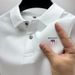 Short Sleeve T-Shirt Men's Turn-Down Collar Printed Polo Shirt Business Summer Top_desvips.com