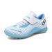 New Children's Soccer Girls' Velcro Flat Competition Training Boys' TF Spike Elementary School Sports Shoes_desvips.com