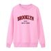 Women's Clothing 2024 autumn new round neck long sleeve letter women's casual outer wear plus velvet large size sweater tops women _desvips.com